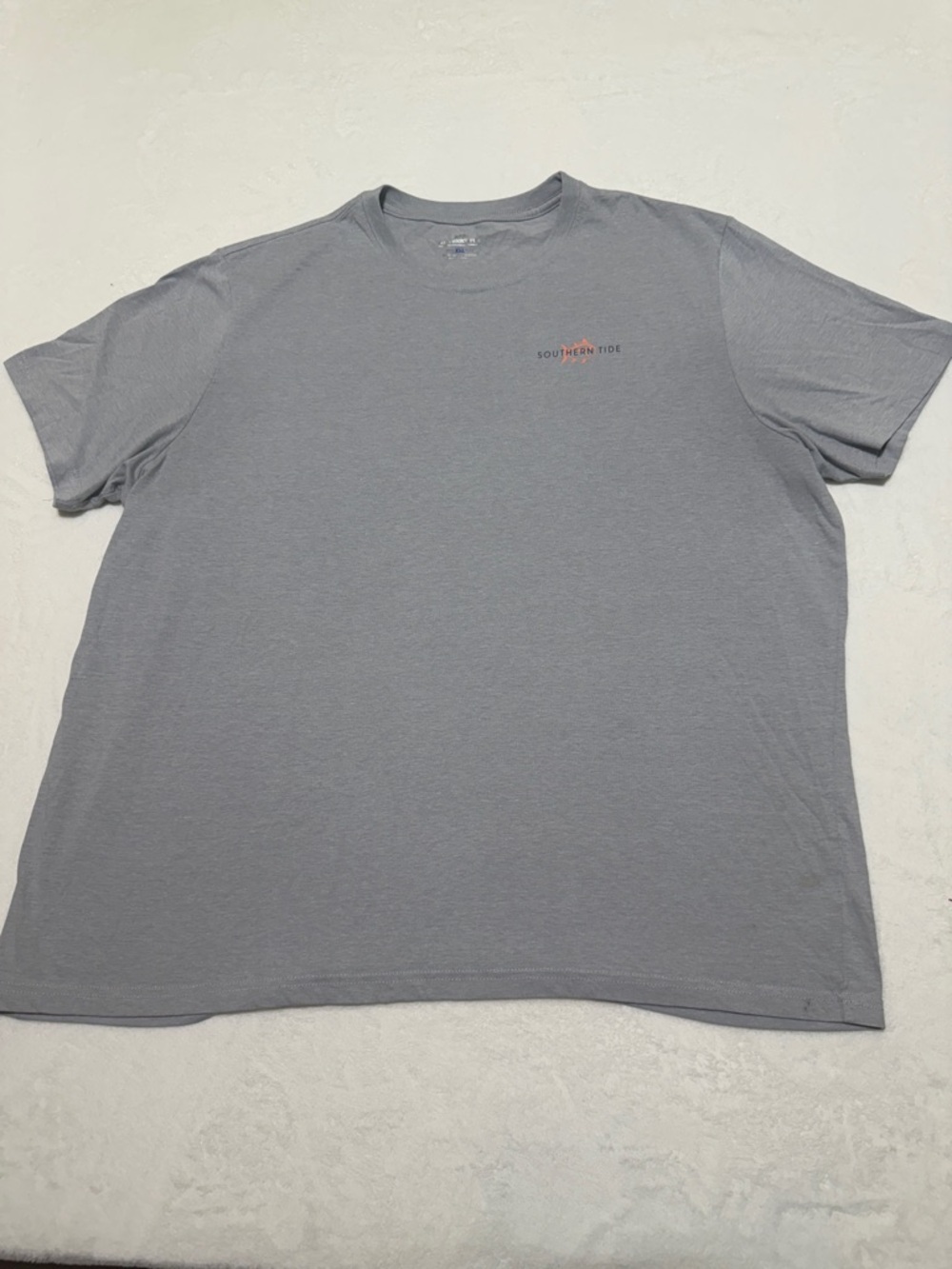 Southern Tide Light Gray Short Sleeve Logo Tee